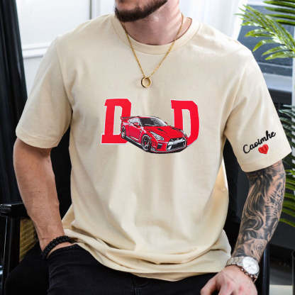 Dad Car Full Colorful Embroidered Sweatshirt - Father's Day Gift