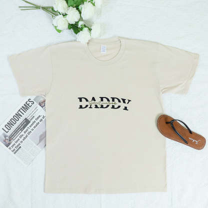 Dad Embroidery Hoodie Personalized, Father T-Shirt Gift, Cool Dad Sweatshirt