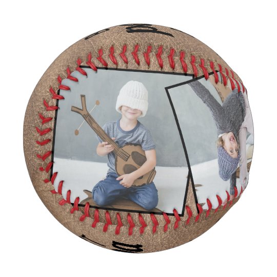 Personalized Vintage Best Papa Ever Memento Photo Father's Day Baseball Gifts For Dad, Son, Grandpa