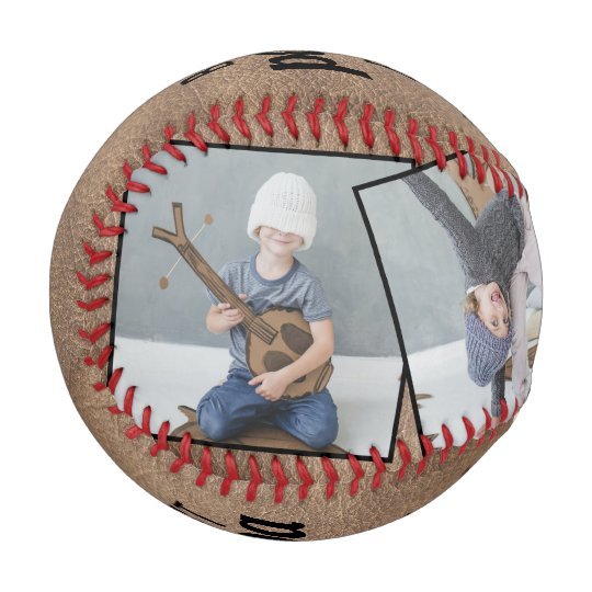 Personalized Vintage Best Papa Ever Memento Photo Father's Day Baseball Gifts For Dad, Son, Grandpa