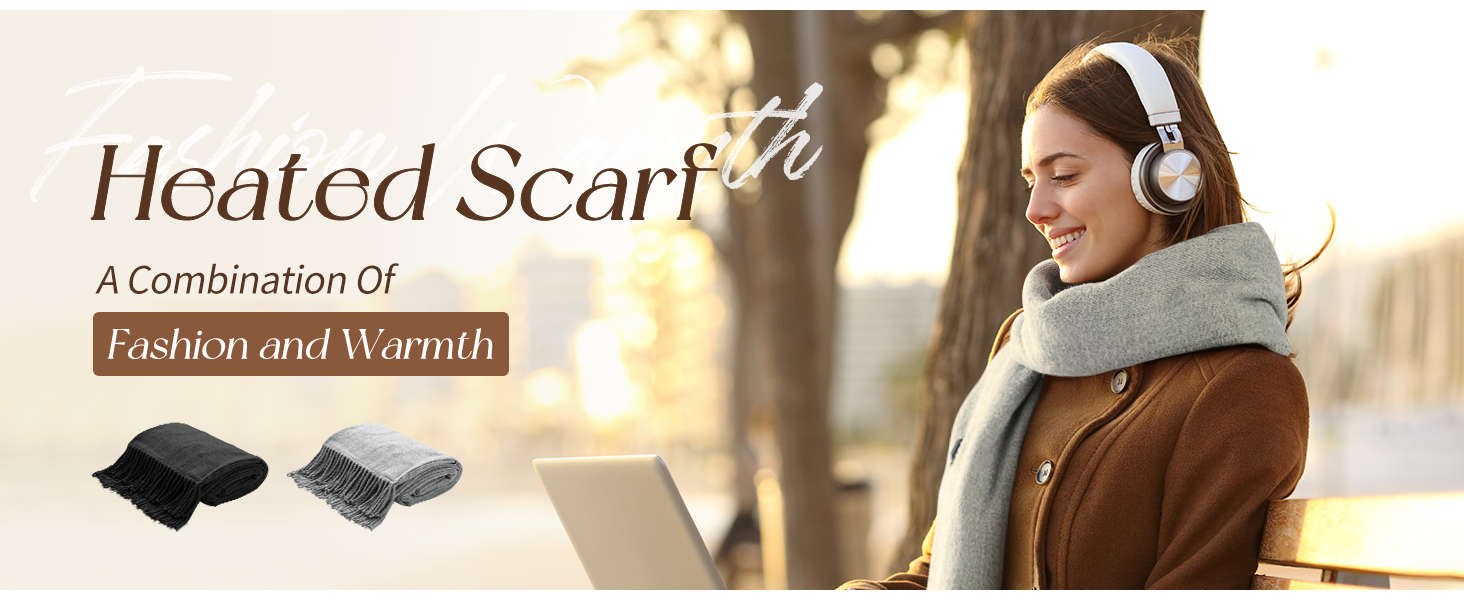 heated scarf,heated scarf for women rechargeable,battery operated heater,scarf for men