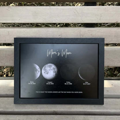 🎁Mother's Day Gift🌔Custom Moon Night Sky Print Family Gift