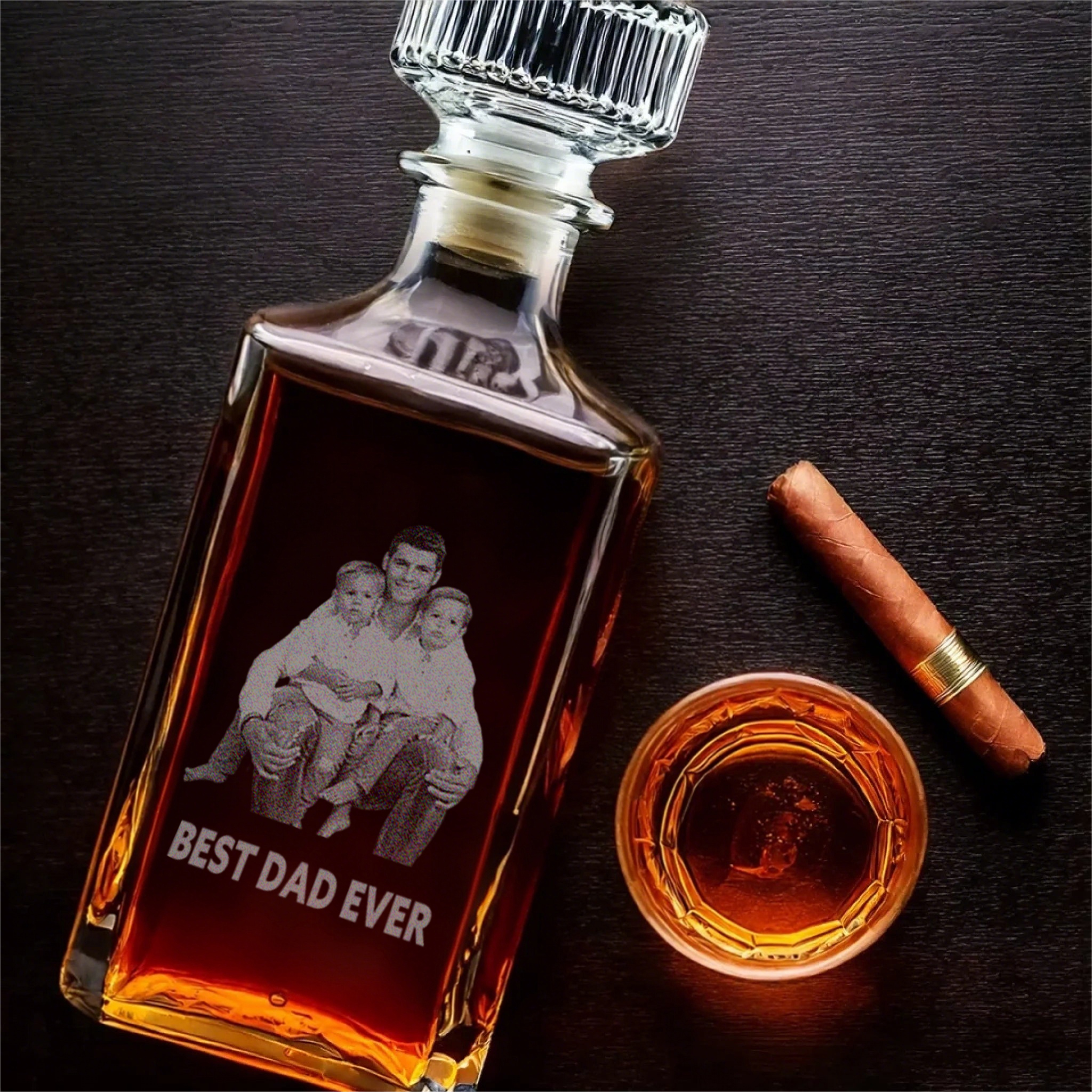 Customize The Best Dad Photo Whiskey Bottle Ever, A Father's Day Gift For Dad