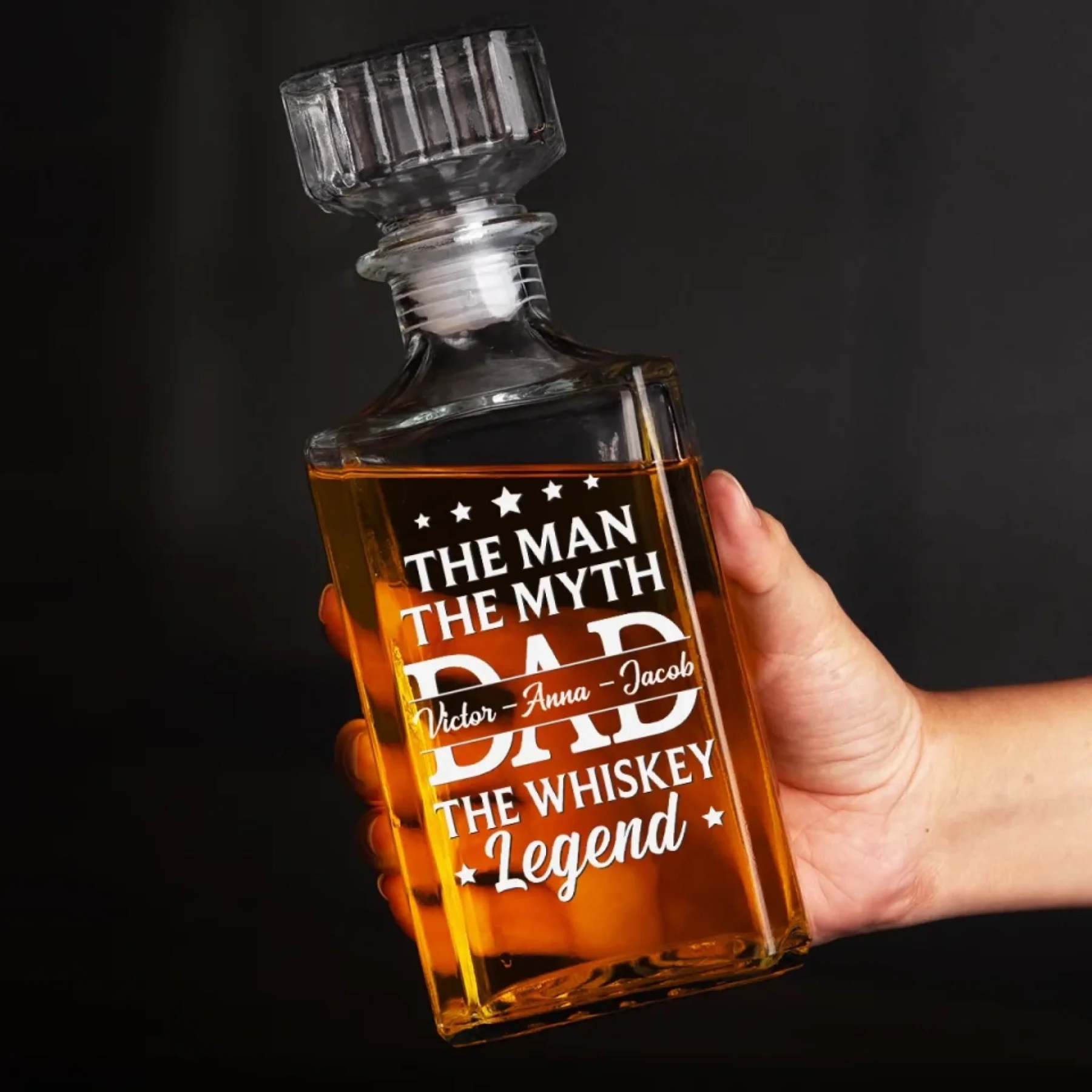 Customize Your Dad's Whiskey Bottle With Your Child's Name, A Memorable Father's Day Gift