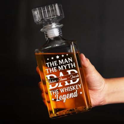 Customize Your Dad's Whiskey Bottle With Your Child's Name, A Memorable Father's Day Gift