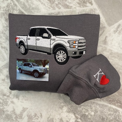 CHEST Custom Car Crewneck & Hoodie – Personalized Car Portraits for Couples