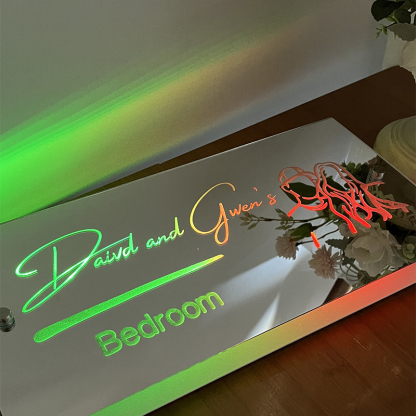 💗Personalized Outline Photo Mirror - Light Up Mirror(Buy 2 Get Free Shipping)