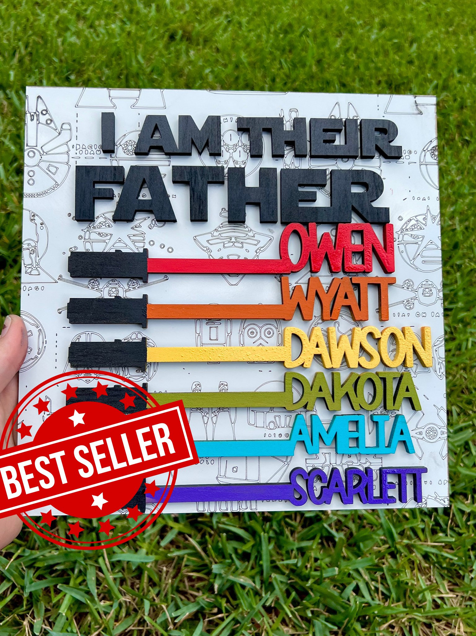 'I AM THEIR FATHER' Star Wars Father's Day Gift, Disney Dad, Light Sabers Gift Best Father's Day Gift for His Dad Son