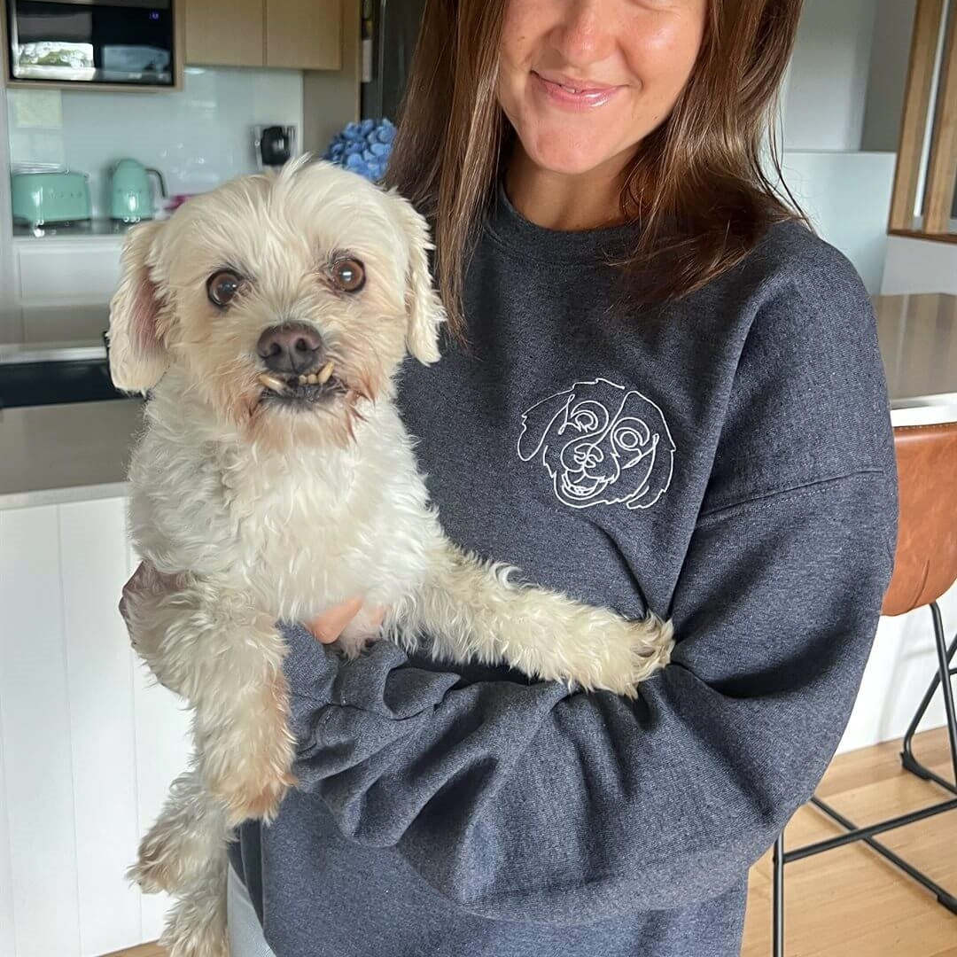Custom Pet Lines Embroidered Sweatshirt/Hoodie