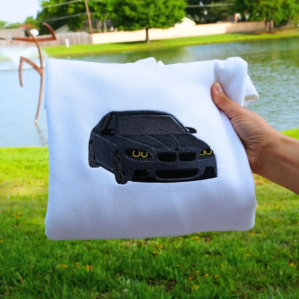 Custom Car from Photo, Embroidered Sweatshirt, Hoodie, Car Guy Gifts