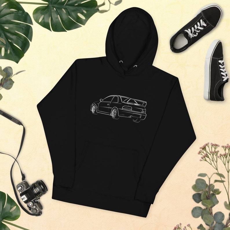 JDM Car lover gift , Rally Driver King White , Unisex Hoodie