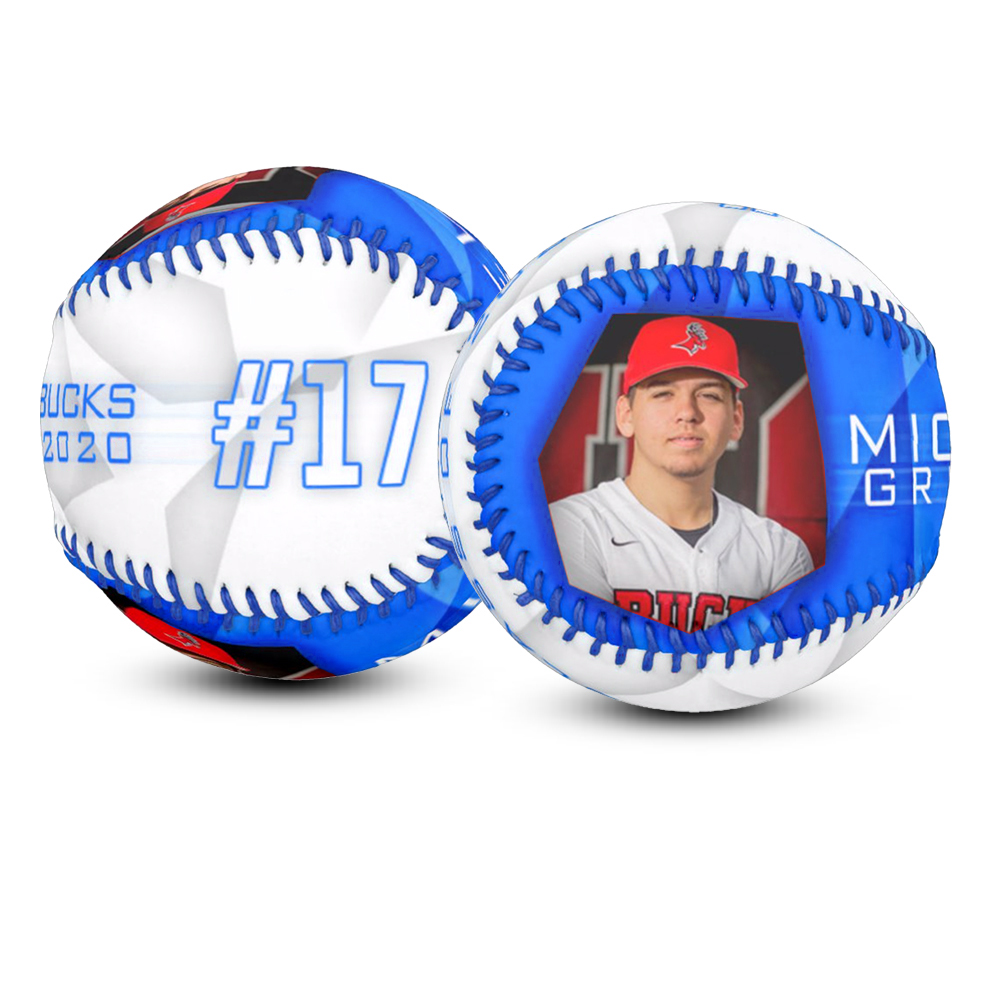 Personalized Photo Baseball Emblem Design Baseball Gifts For Dad, Son, Friends, Schoolmates