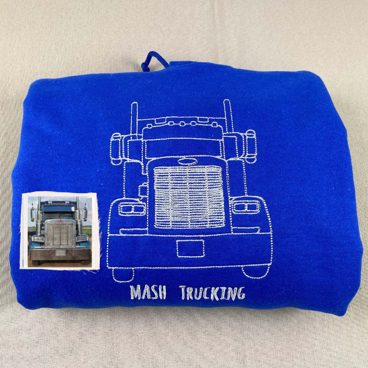 Custom Embroidered Car Outline Sweatshirt From Your Photo, Embroidered Car Hoodie, Custom Car Sweater