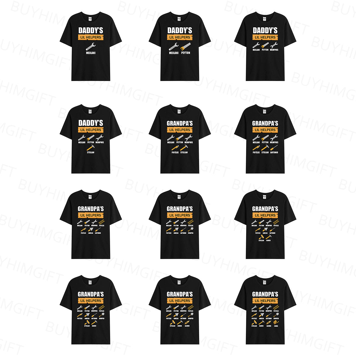 Personalized "Daddy's LIL HELPERS" Tools Shirt
