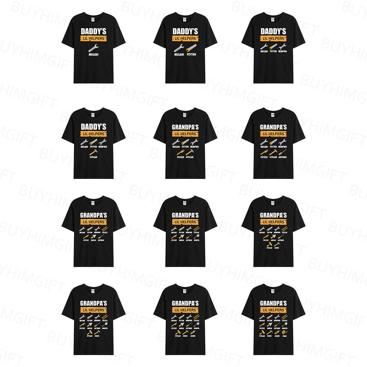 Personalized "Daddy's LIL HELPERS" Tools Shirt