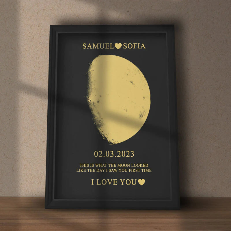 Custom for Mom Art Frame/REAL MOON PHASE Mother's Day Gift