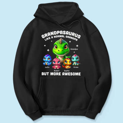 Daddysaurus Grandpasaurus 3D Dinosaurs Personalized Shirt, Father's Day Gift