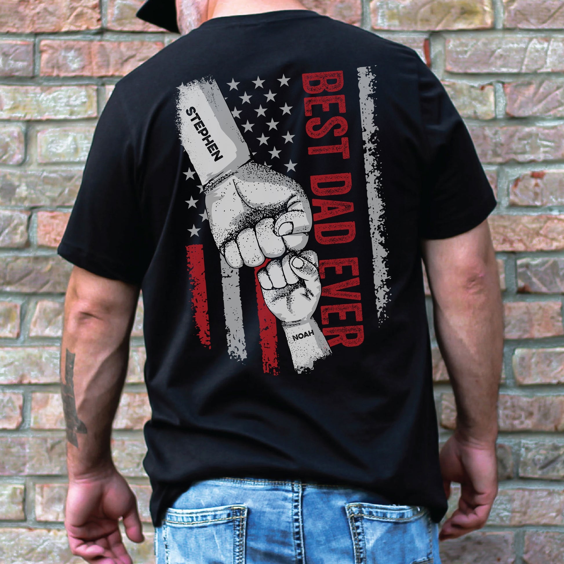 Best Dad Ever T-shirt - The Man The Myth The Legend - New Version - Personalized Shirt