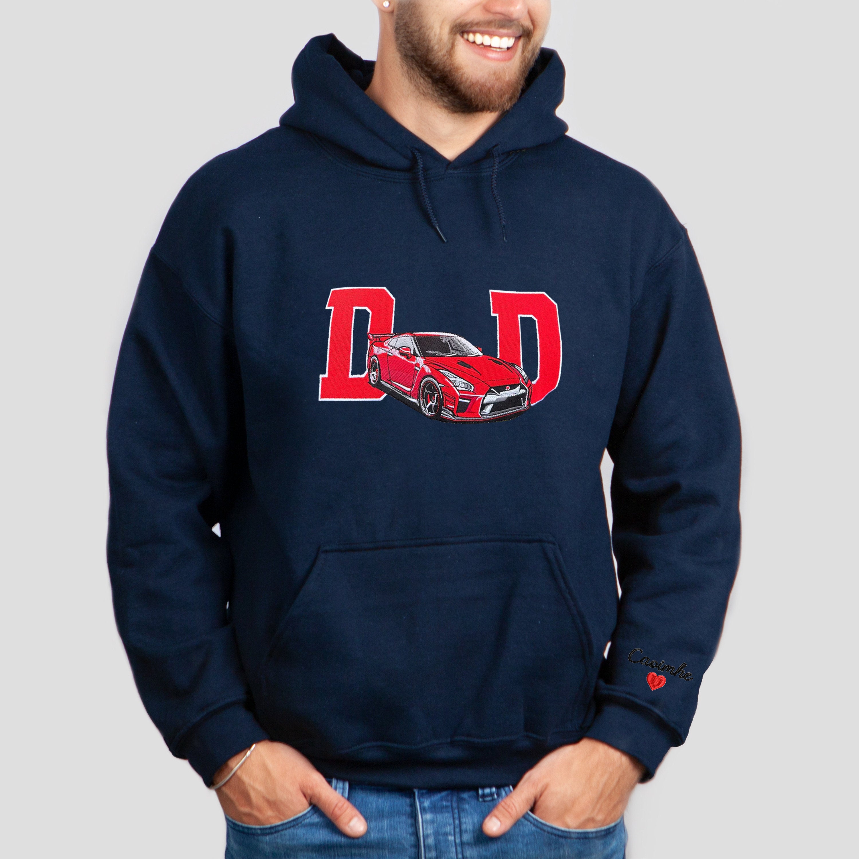 Dad Car Full Colorful Embroidered Sweatshirt - Father's Day Gift