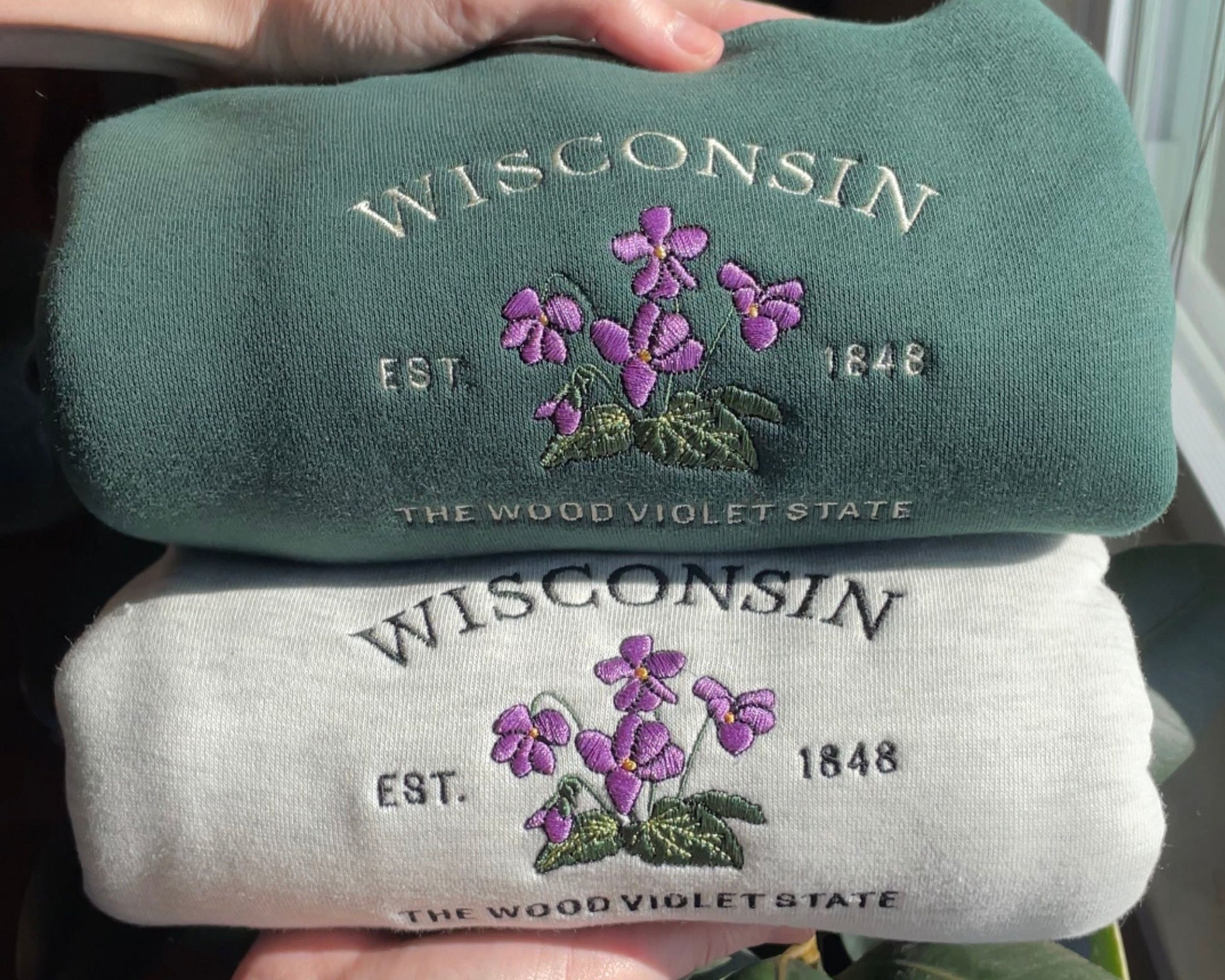 Wisconsin Wood Violet Crew