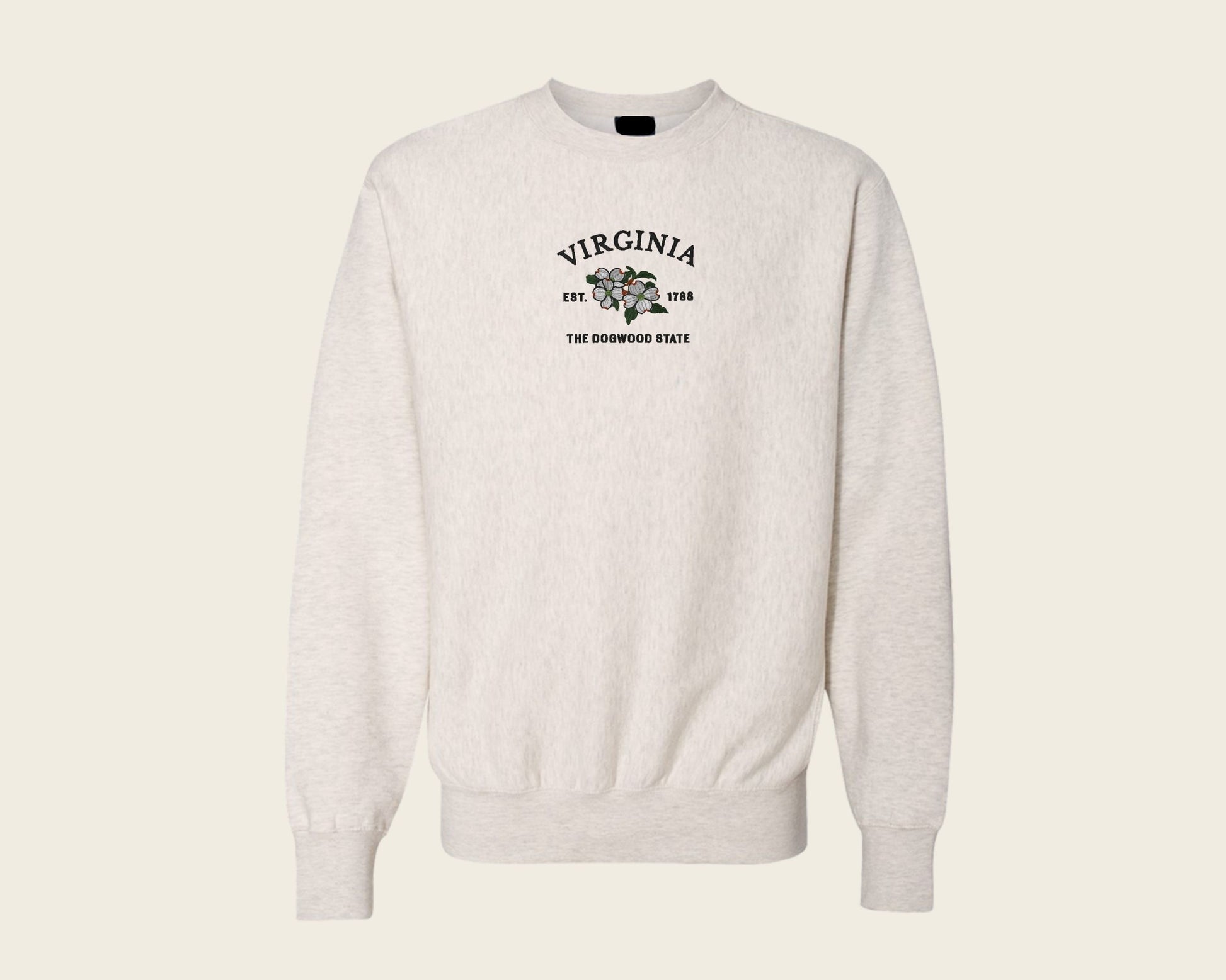 Embroidered Virginia Dogwood Crew