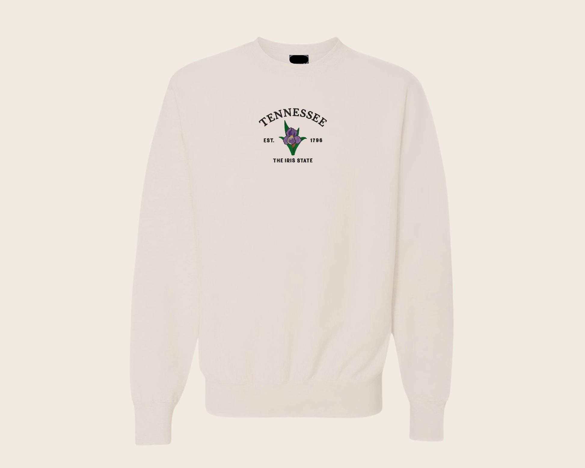 Embroidered Tennessee Iris Crew