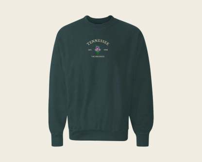 Embroidered Tennessee Iris Crew