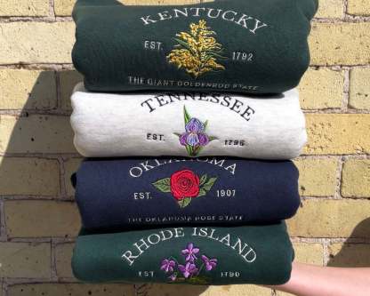 Embroidered Kentucky Giant Goldenrod Crew