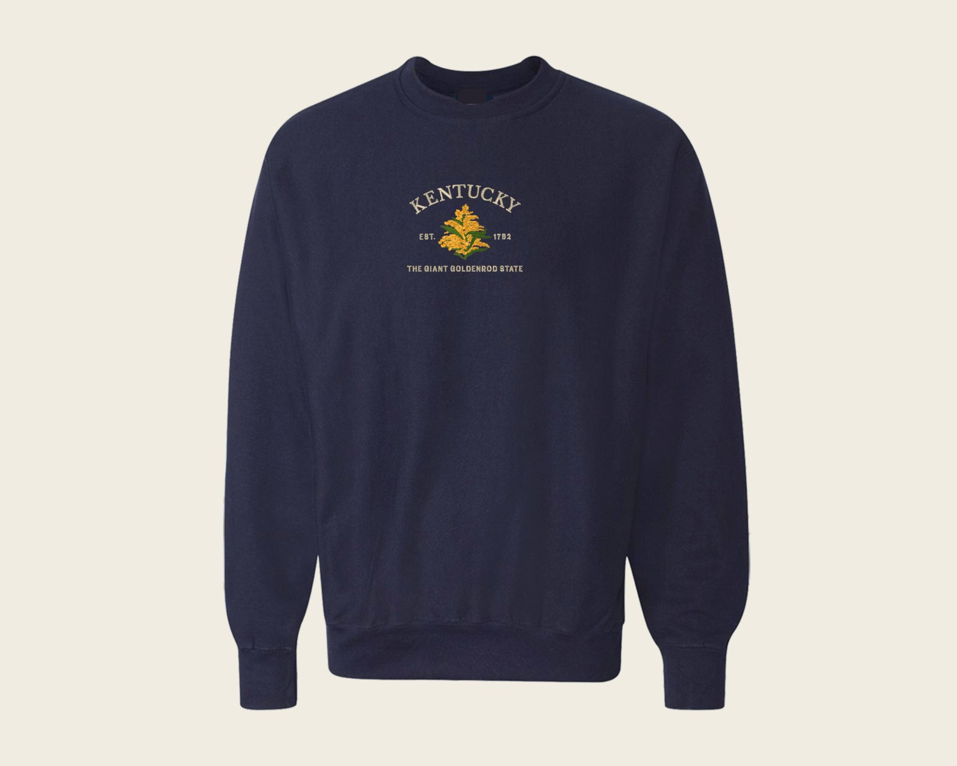 Embroidered Kentucky Giant Goldenrod Crew