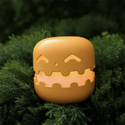 Spooky Pumpkin Night Light - Halloween - ABS Plastic - Press-to-Light