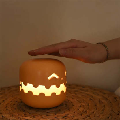 Spooky Pumpkin Night Light - Halloween - ABS Plastic - Press-to-Light