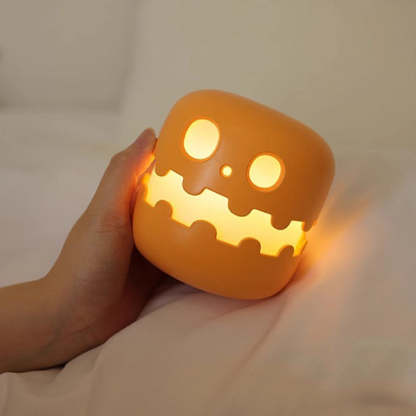 Spooky Pumpkin Night Light - Halloween - ABS Plastic - Press-to-Light