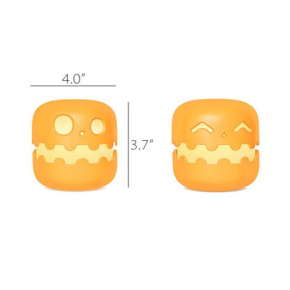 Spooky Pumpkin Night Light - Halloween - ABS Plastic - Press-to-Light