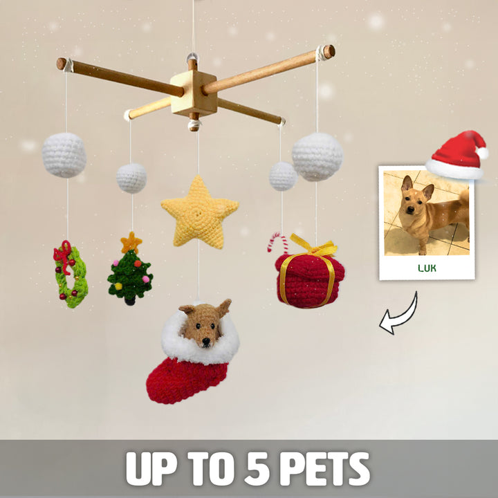 Custom Christmas Crochet Pet Nursery Baby Mobile