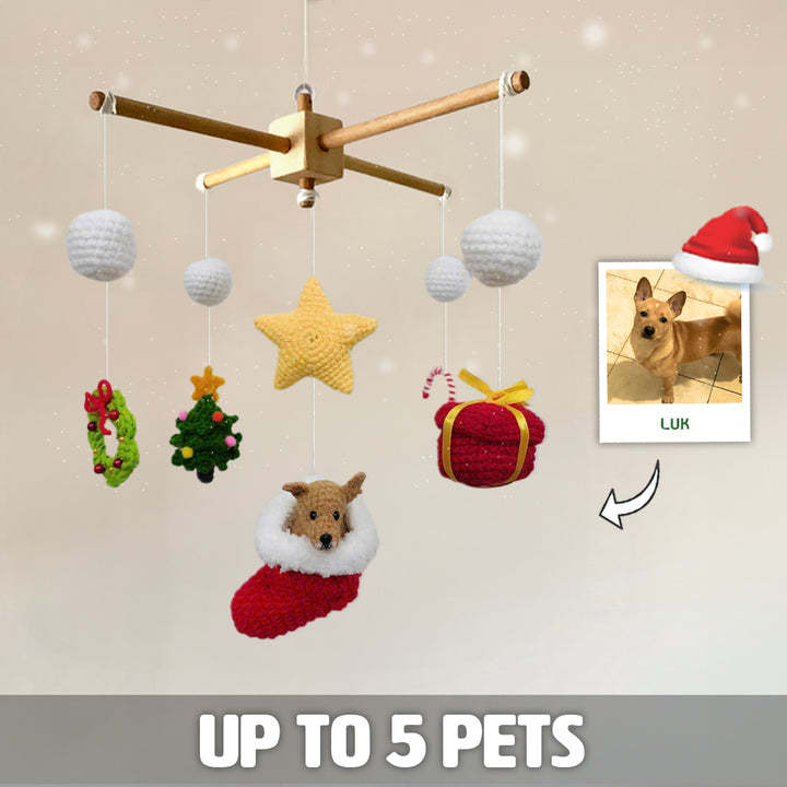 Custom Christmas Crochet Pet Nursery Baby Mobile