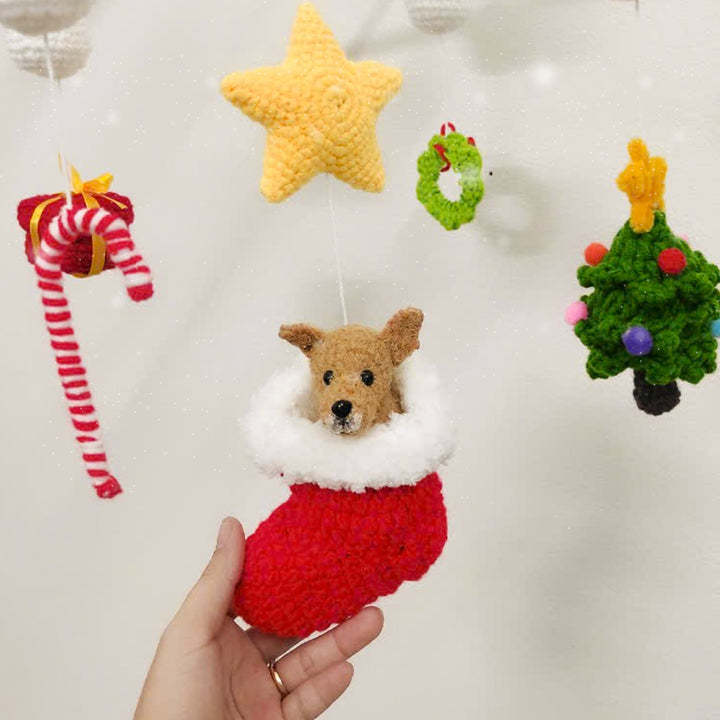Custom Christmas Crochet Pet Nursery Baby Mobile