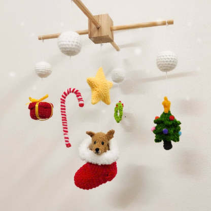 Custom Christmas Crochet Pet Nursery Baby Mobile