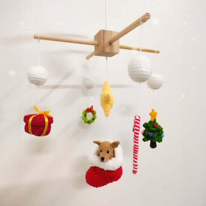 Custom Christmas Crochet Pet Nursery Baby Mobile