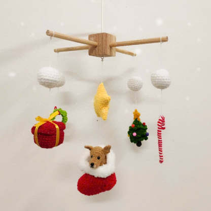 Custom Christmas Crochet Pet Nursery Baby Mobile