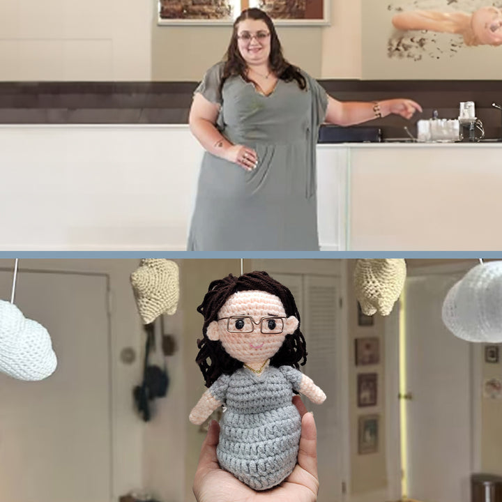 Custom Family Doll Crochet Pet Nursery Baby Mobile