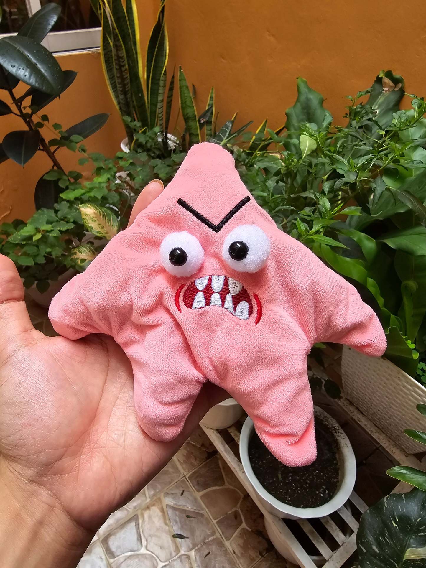 Angry Jiggle Star Plush Toy
