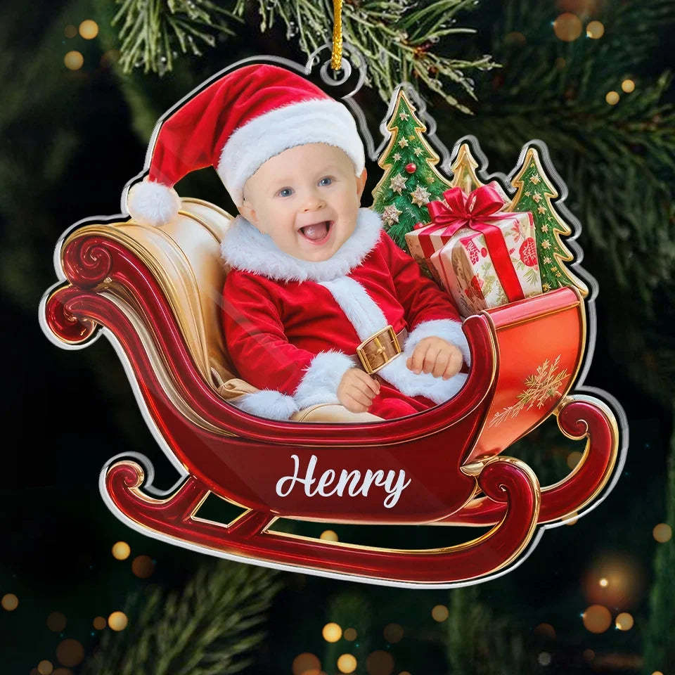 Family Custom Acrylic Photo Ornament-Little Ones Make Every Holiday More Magical And Bright