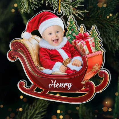 Family Custom Acrylic Photo Ornament-Little Ones Make Every Holiday More Magical And Bright