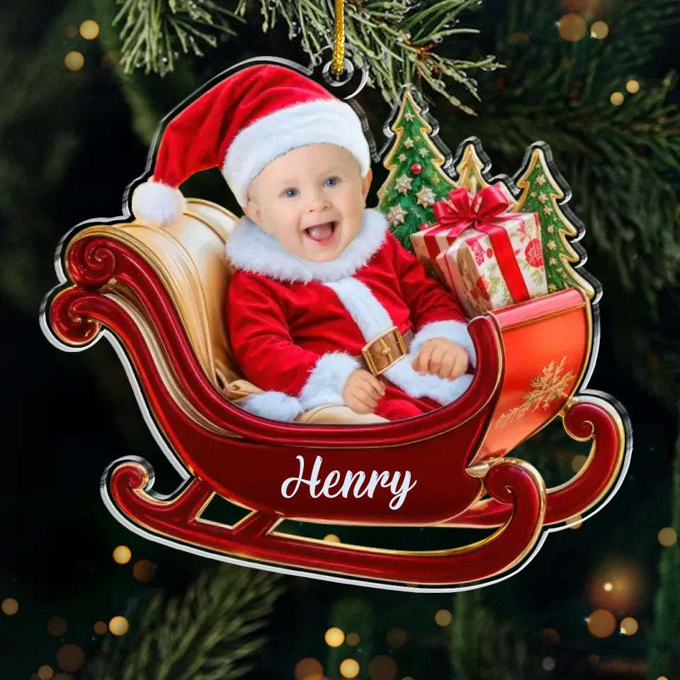 Family Custom Acrylic Photo Ornament-Little Ones Make Every Holiday More Magical And Bright