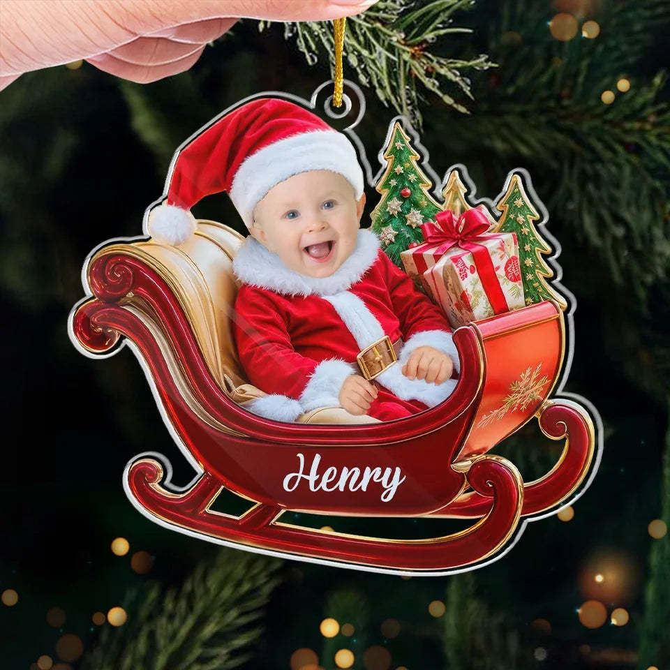 Family Custom Acrylic Photo Ornament-Little Ones Make Every Holiday More Magical And Bright