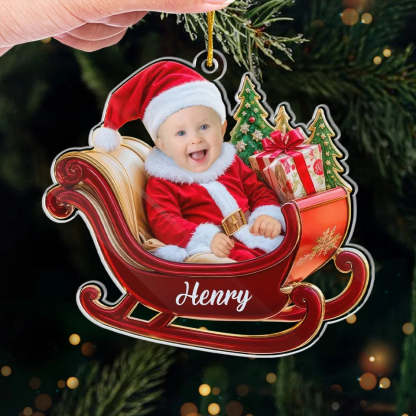 Family Custom Acrylic Photo Ornament-Little Ones Make Every Holiday More Magical And Bright