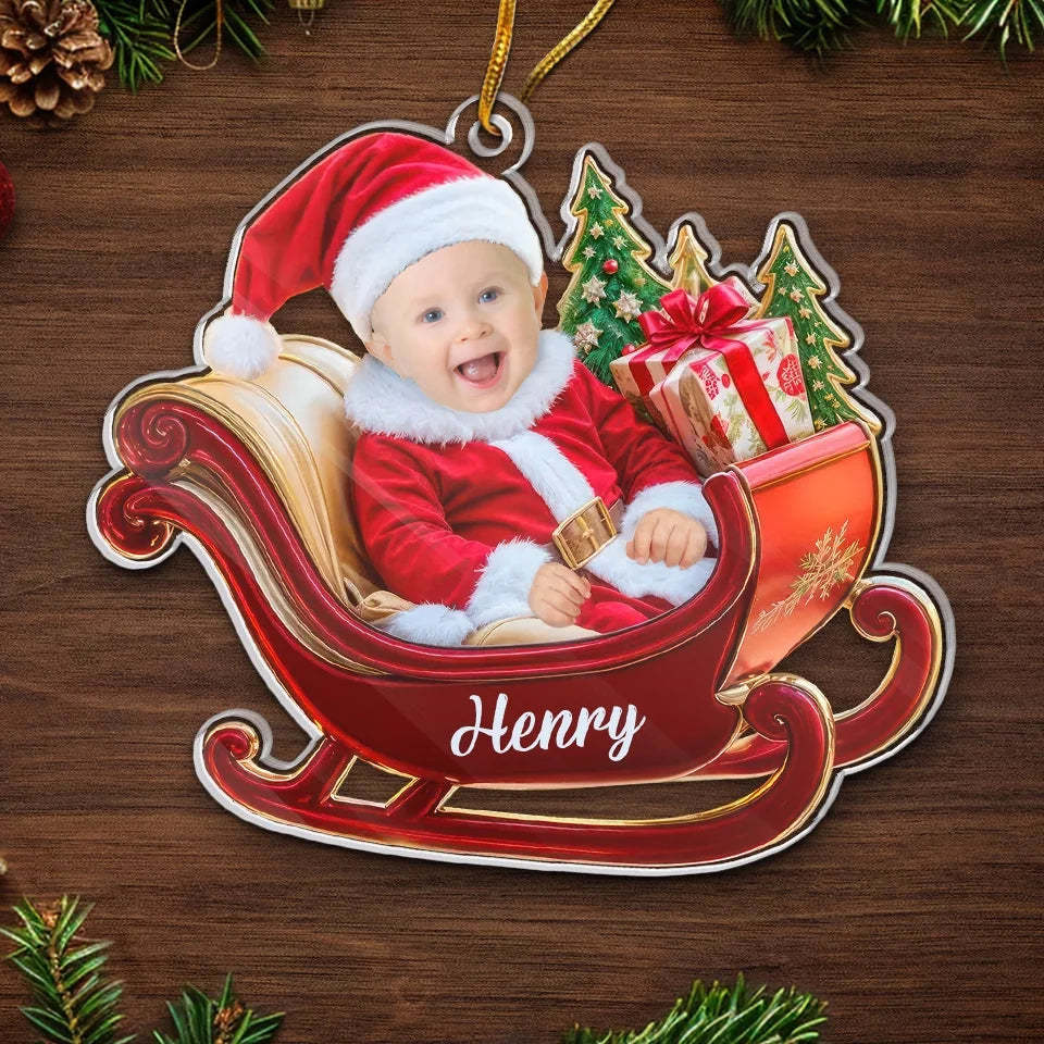 Family Custom Acrylic Photo Ornament-Little Ones Make Every Holiday More Magical And Bright