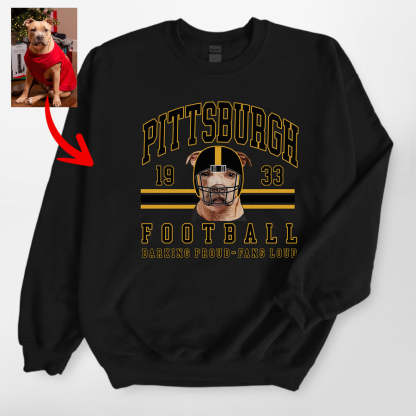 Custom Vintage Football Gildan Sweatshirt/T-shirt For Dog Owners