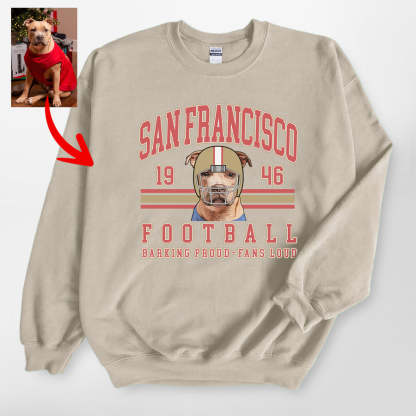 Custom Vintage Football Gildan Sweatshirt/T-shirt For Dog Owners