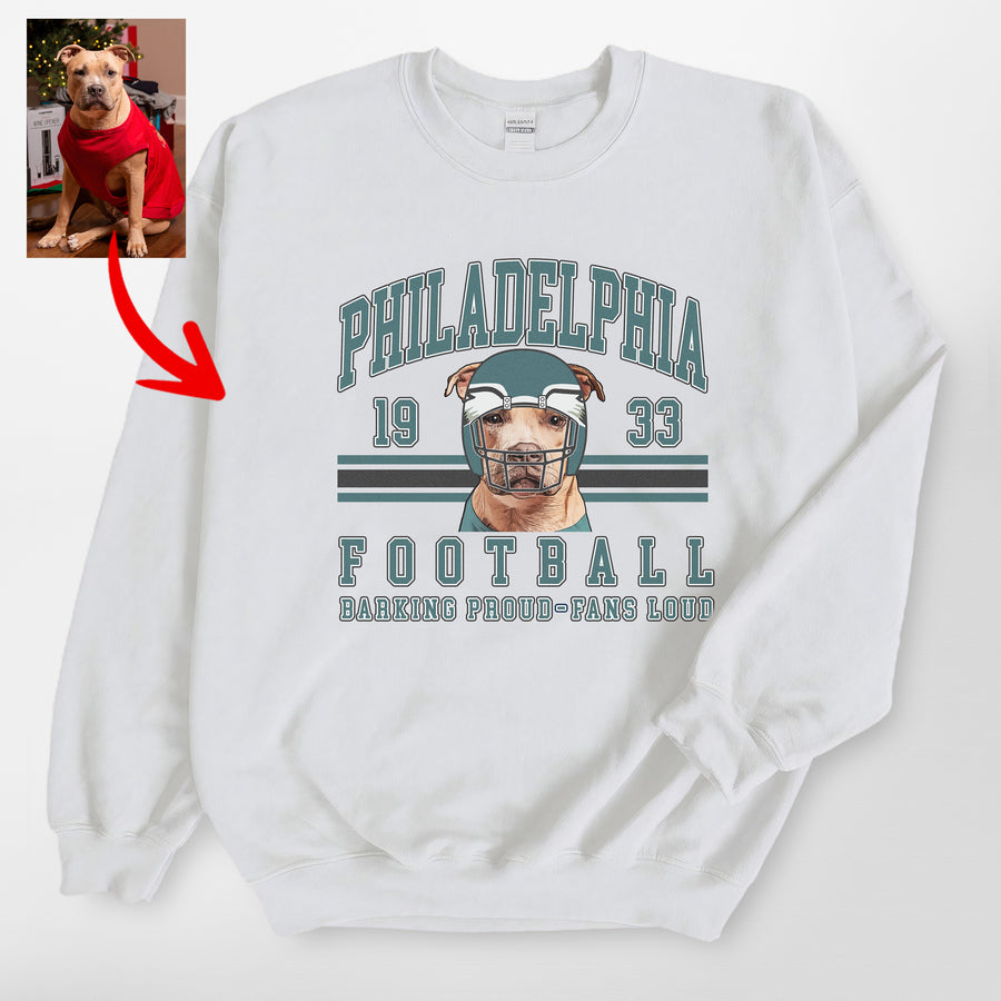 Custom Vintage Football Gildan Sweatshirt/T-shirt For Dog Owners